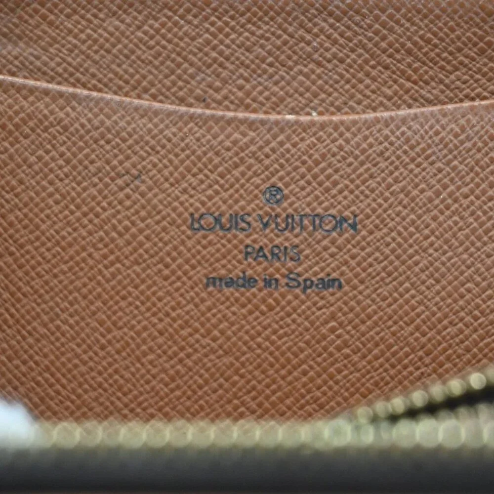 LOUIS VUITTON LV Logo 2 Set Zipper Wallet Monogram Damier Leather Brown 64KC511 - Picture 7 of 13